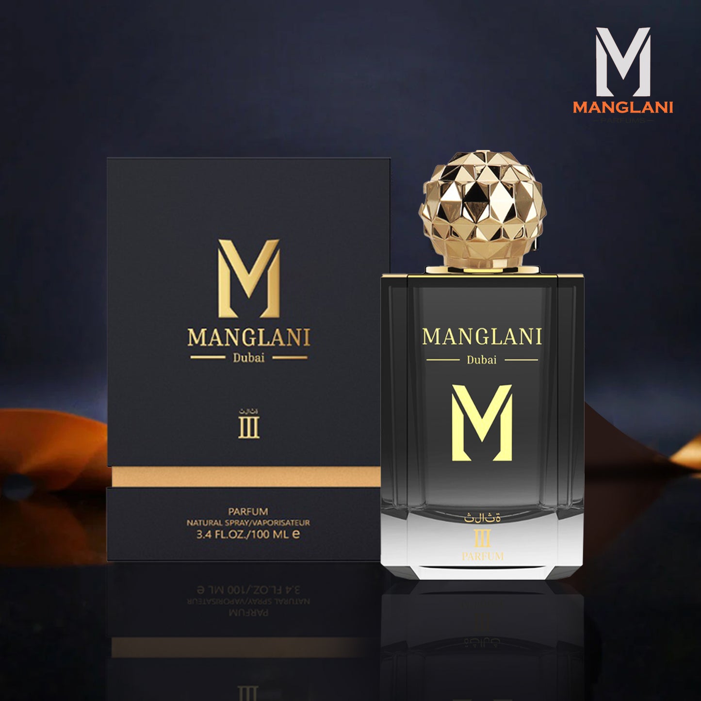 MANGLANI - III - ثلاثة - Man - 3.4 ounce 100 ml